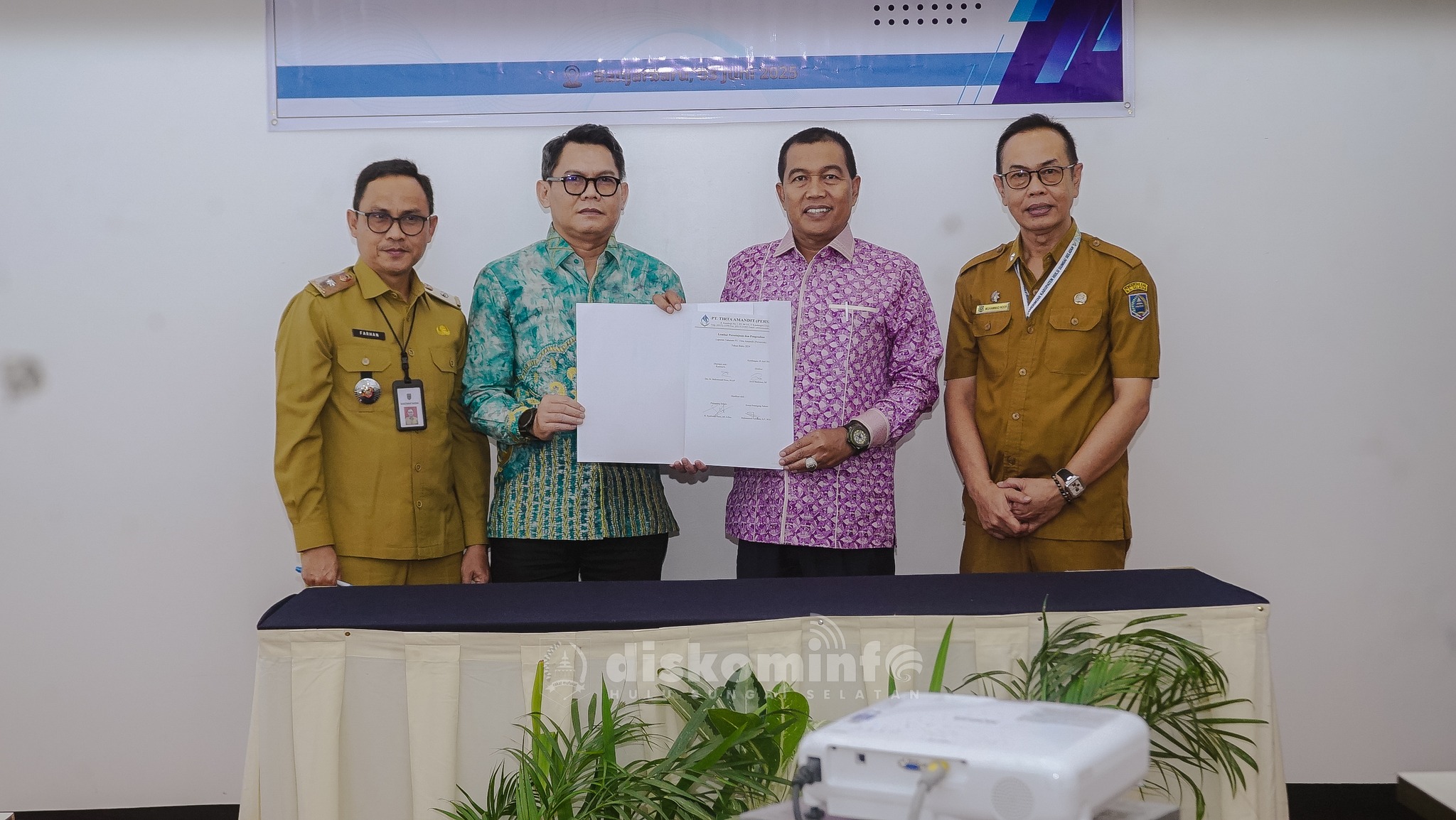 RUPS PERDANA DI MASA KEPEMIMPINAN BUPATI H. SYAFRUDIN NOOR: PT. TIRTA AMANDIT AGAR TERUS SEMANGAT TINGKATKAN LAYANAN AIR BERSIH