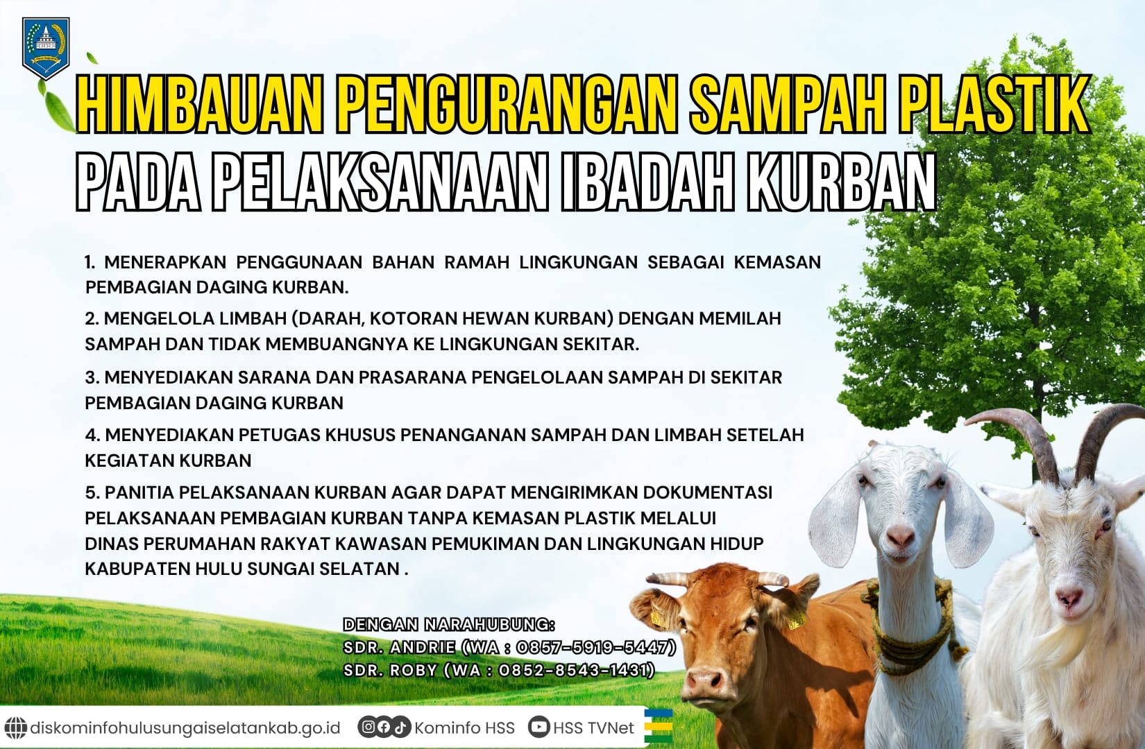 Kurangi Plastik Kurban