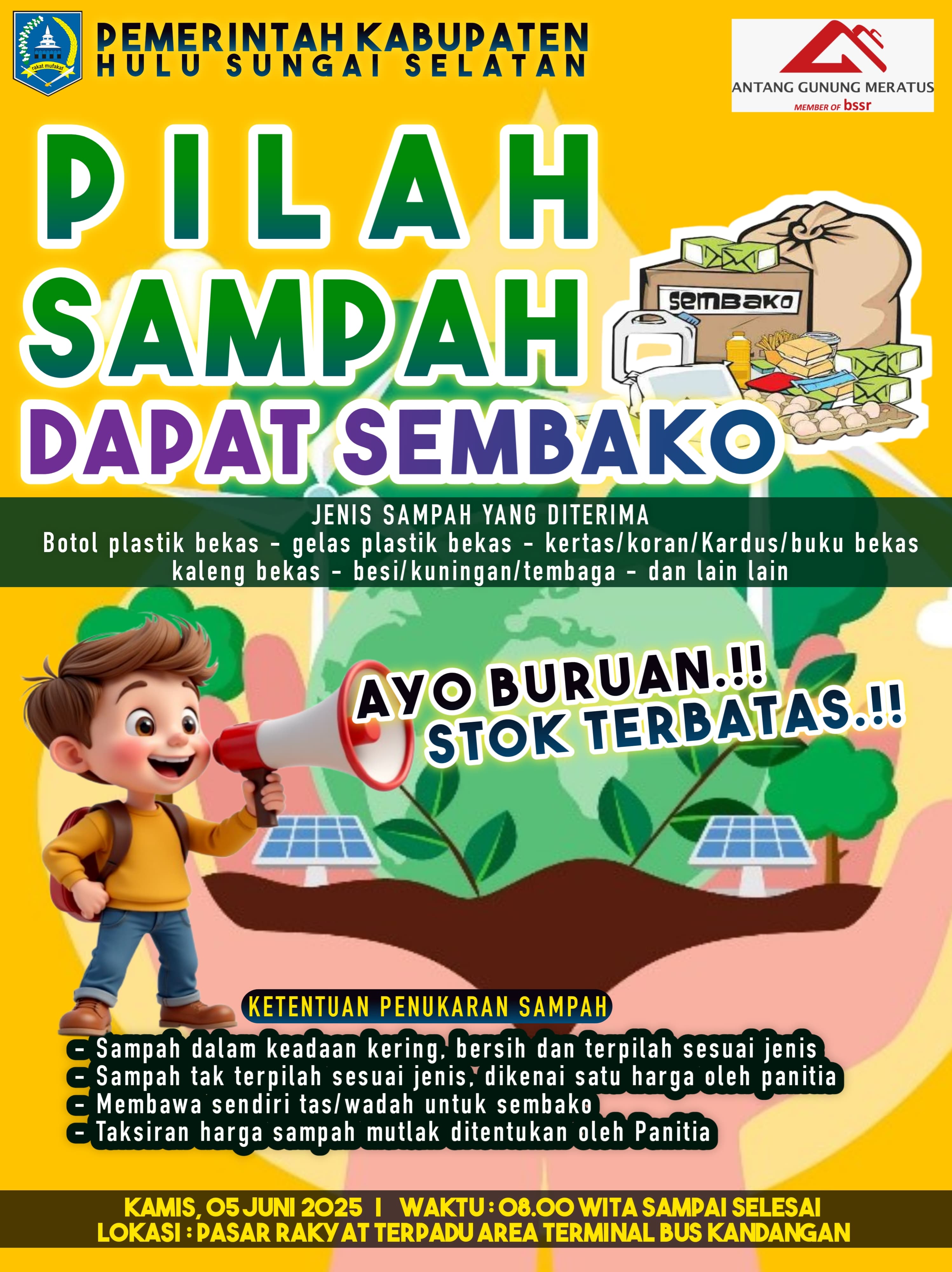 PILAH SAMPAH, DAPAT SEMBAKO!