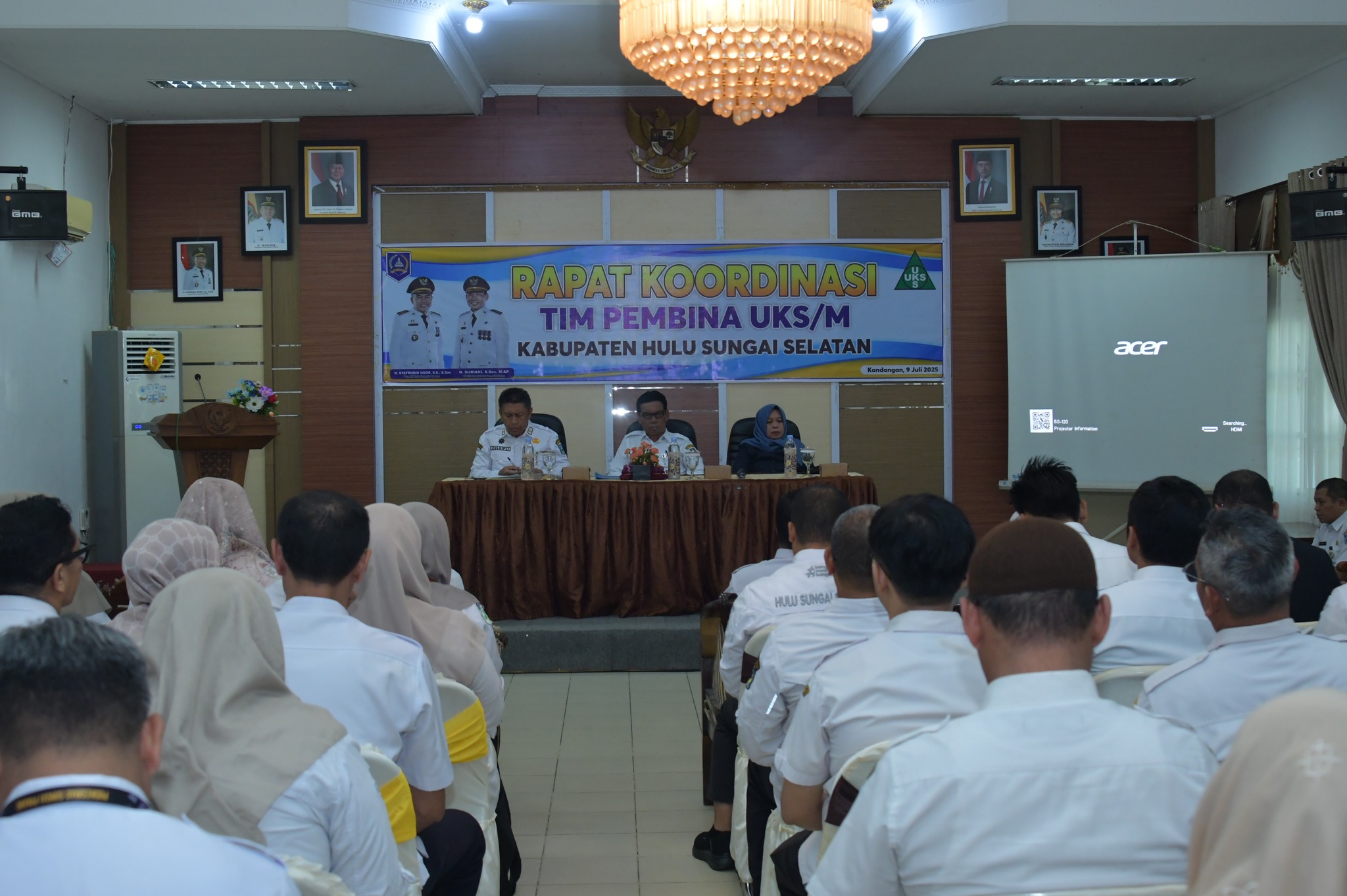 WABUP HSS AJAK SEMUA PIHAK WUJUDKAN SEKOLAH SEHAT LEWAT RAKOR UKS/M