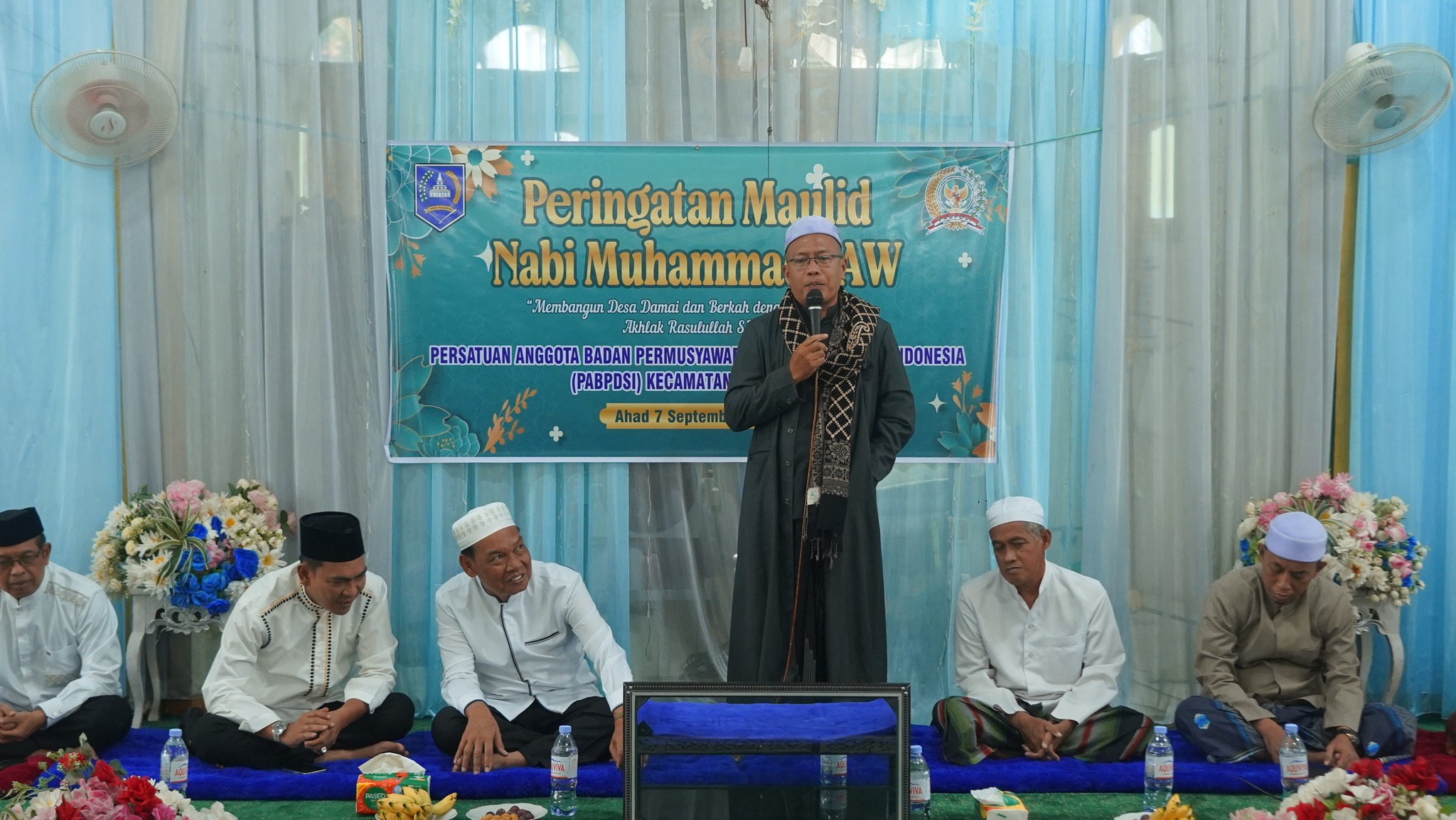 WABUP HSS HADIRI PERINGATAN MAULID NABI MUHAMMAD SAW BERSAMA PABPDSI DAHA UTARA DI DESA PASUNGKAN