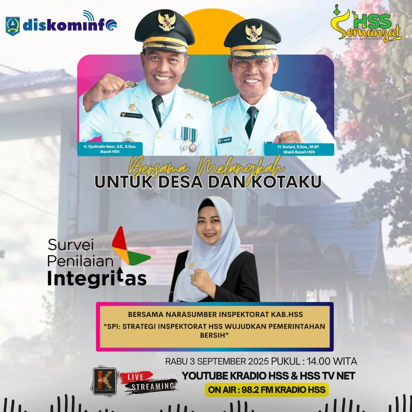 BERSAMA MELANGKAH UNTUK DESA & KOTAKU : STRATEGI INSPEKTORAT HSS WUJUDKAN PEMERINTAHAN BERSIH