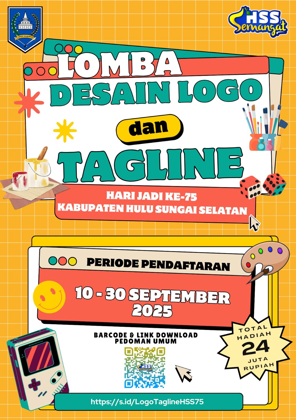 LOMBA DESAIN LOGO DAN TAGLINE HARI JADI KABUPATEN HULU SUNGAI SELATAN KE-75