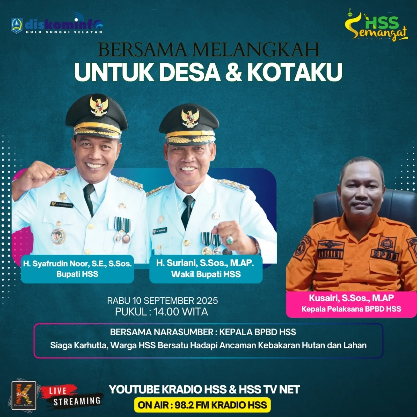 BERSAMA MELANGKAH UNTUK DESA & KOTAKU : SIAGA KARHUTLA, WARGA HSS BERSATU HADAPI ANCAMAN KEBAKARAN HUTAN DAN LAHAN