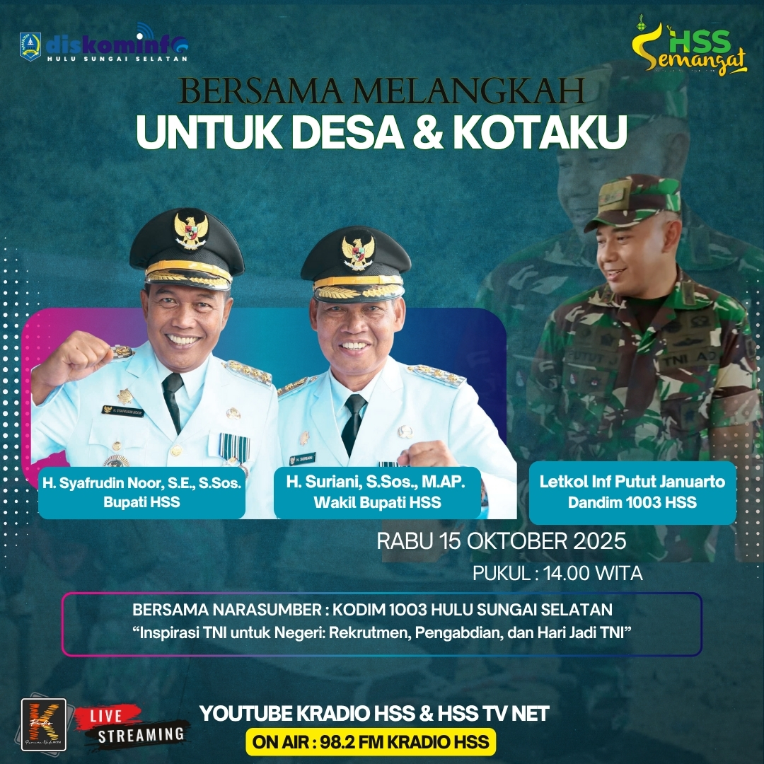 BERSAMA MELANGKAH UNTUK DESA & KOTAKU : INSPIRASI TNI UNTUK NEGERI: REKRUTMEN, PENGABDIAN, DAN SEMANGAT HARI JADI TNI