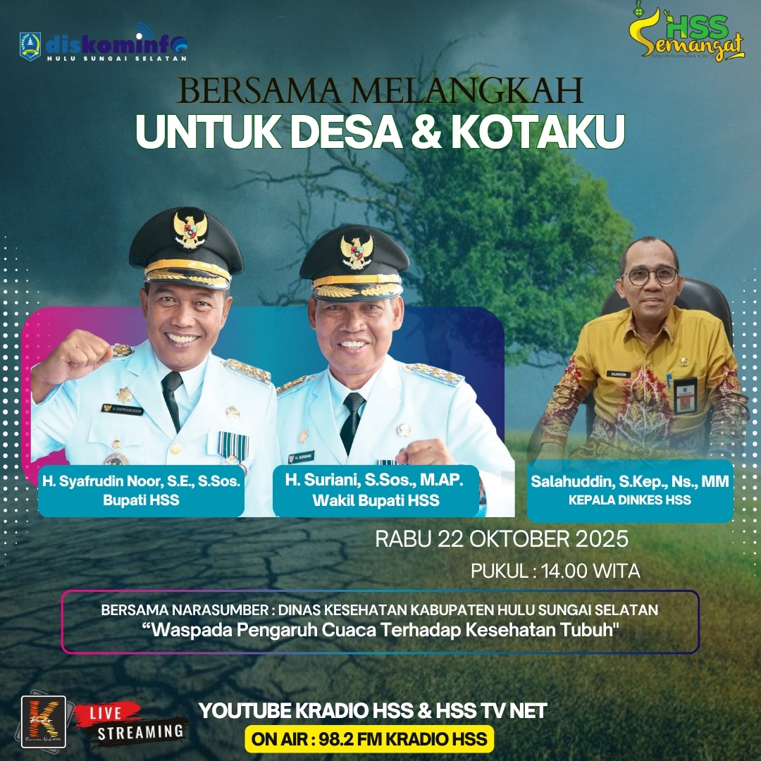 BERSAMA MELANGKAH UNTUK DESA & KOTAKU : WASPADA PENGARUH CUACA TERHADAP KESEHATAN TUBUH