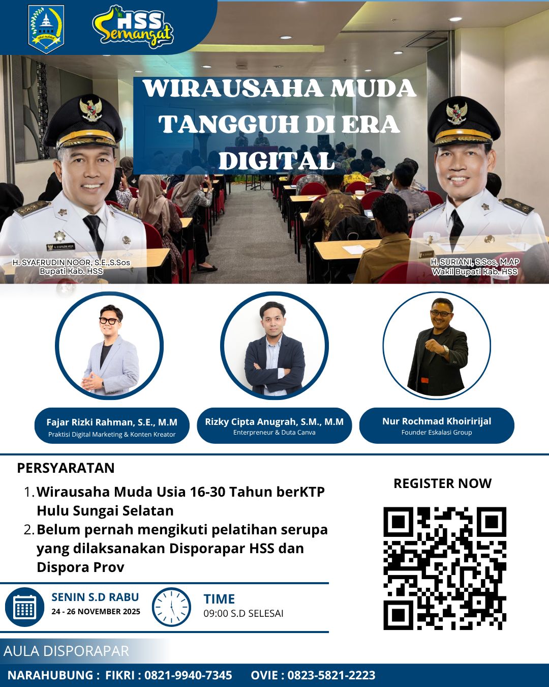 PELATIHAN WIRAUSAHA MUDA TANGGUH DI ERA DIGITAL DIGELAR DI HSS