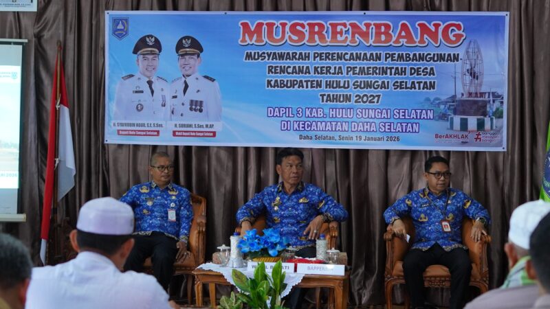 MUSRENBANG KECAMATAN SE-DAHA, PERKUAT PERENCANAAN PEMBANGUNAN BERBASIS PRIORITAS DAN DAMPAK NYATA