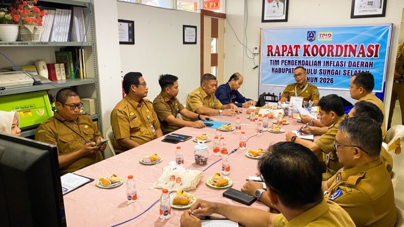 SEKDA HSS PIMPIN RAPAT KOORDINASI TPID, BAHAS STRATEGI DAN INOVASI PENGENDALIAN INFLASI