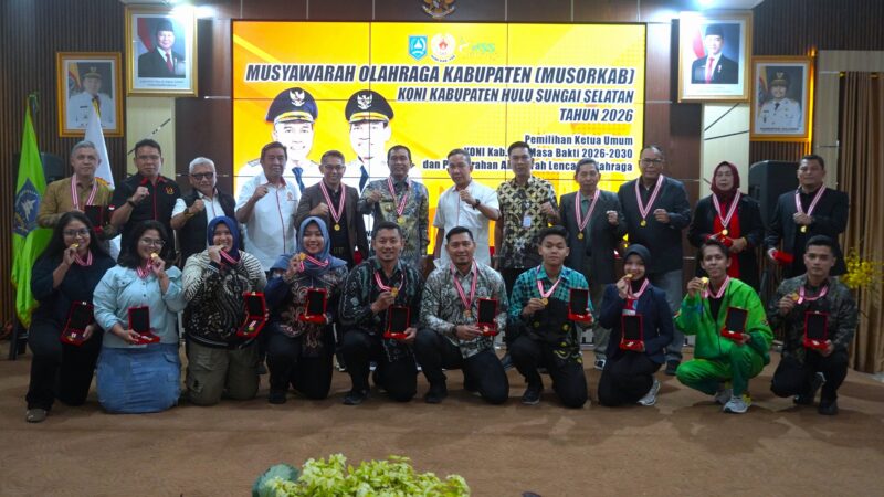 MUSORKAB KONI HSS 2026–2030 DAN PENYERAHAN ANUGERAH LENCANA OLAHRAGA 2025
