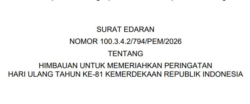 SURAT EDARAN HUT KEMERDEKAAN 2026