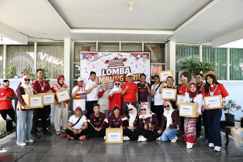 GELORAKAN SEMANGAT KEMERDEKAAN, JAJARAN SETDA HSS BERSATU DALAM SUASANA PENUH KECERIAAN