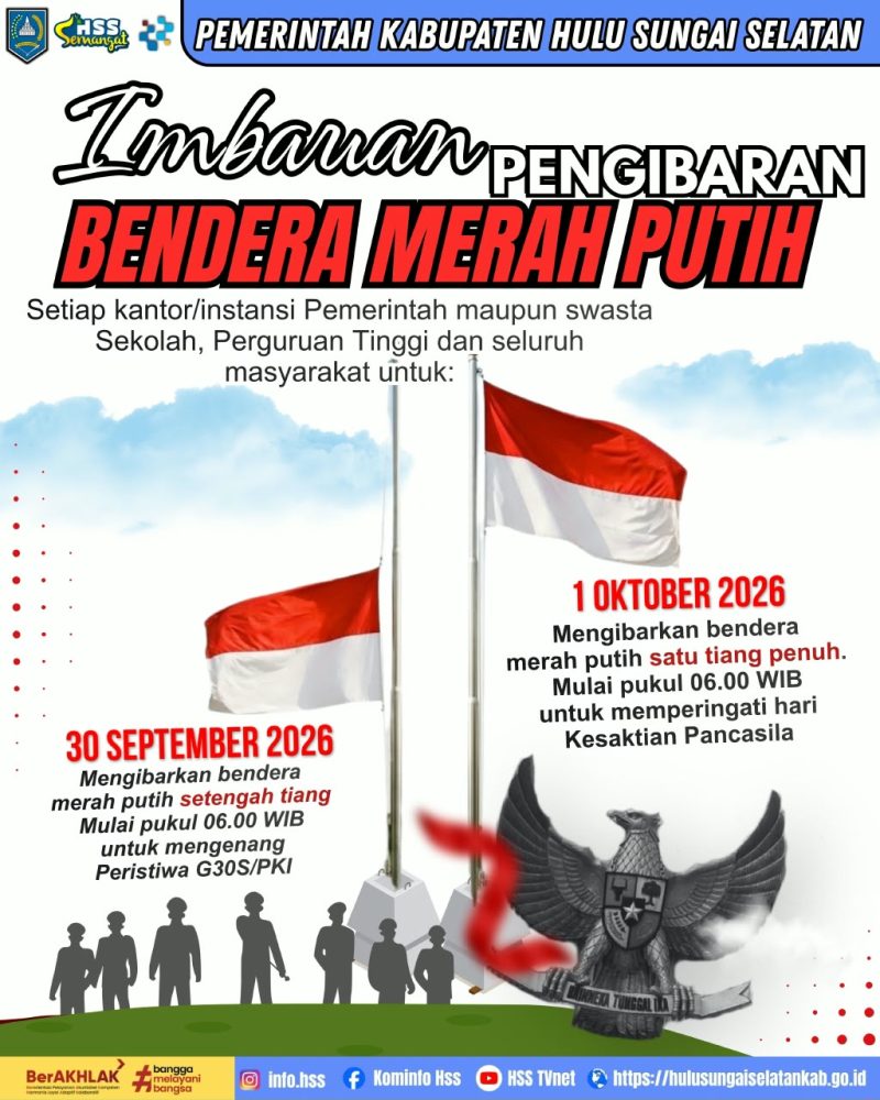 HIMBAUAN PENGIBARAN BENDERA MERAH PUTIH